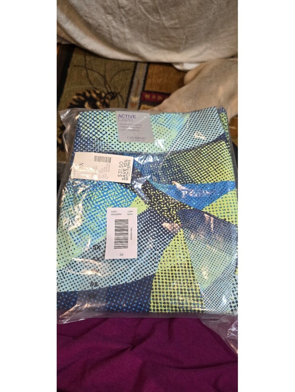 Vintage Women's Active Capri Leggings Size 5X (34/36)